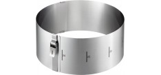 Tondo Clip Ronde Verstelbare Bakvorm RVS van Ø16 cm tot 30 cm Hoog 10