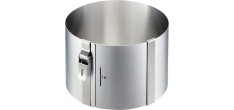 Tondo Clip Ronde Verstelbare Bakvorm RVS van Ø16 cm tot 30 cm Hoog 10