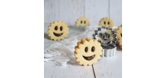 Smile Emporte-pièces Cannelés en Inox pour Biscuits Fourrés Ø5cm 2 Pcs