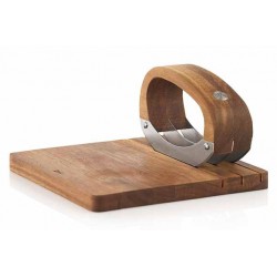 Roccaverde Hachoir à Fines Herbes 3 Lames Inox + Planche à Découper Ac