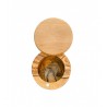 Voir la slide Pot à Sel Rond en Bois d'Olivier avec Couvercle Pivotant Ø10 cm