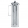 Zie dia Long Island Theepot van Helder Glas met Afschroefbaar RVS Filter 1,5L