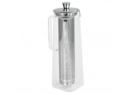 Long Island Théière en Verre Transparent avec Filtre Inox Dévissable 1