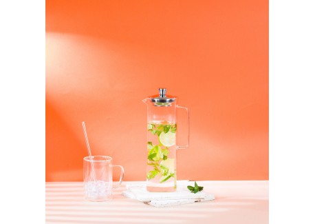 Long Island Théière en Verre Transparent avec Filtre Inox Dévissable 1