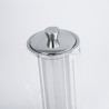 Zie dia Breakfast Theepot van helder glas met afschroefbaar RVS filter 0,8 L