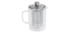 Breakfast Théière en Verre Transparent avec Filtre Inox Dévissable 1,2