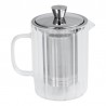Zie dia Breakfast Theepot van helder glas met afschroefbaar RVS filter 1,2 L