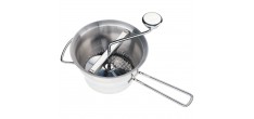 Profi Passe-Vite Inox 20 cm avec 4 disques (1 mm, 2 mm, 3 mm , 5 mm)