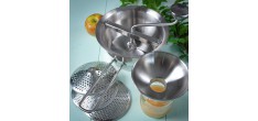 Profi Passe-Vite Inox 20 cm avec 4 disques (1 mm, 2 mm, 3 mm , 5 mm)