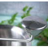 Voir la slide Profi Passe-Vite Inox 20 cm avec 4 disques (1 mm, 2 mm, 3 mm , 5 mm)