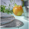 Voir la slide Profi Passe-Vite Inox 20 cm avec 4 disques (1 mm, 2 mm, 3 mm , 5 mm)