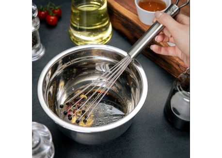 Set 3 Culs de Poule Bols Inox Gradués Antidérapants 16, 20 et 24 cm -S