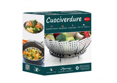 Passoire Marguerite pour Cuisson Vapeur Réglable Inox 22 cm 