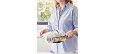 Cicla 3 Sauteuse Inox Recyclé avec Couvercle en Verre 28 cm 5,1 l