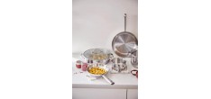 Cicla 3 Gerecycleerde RVS Sauteerpan met Deksel 28 cm 5,1 l