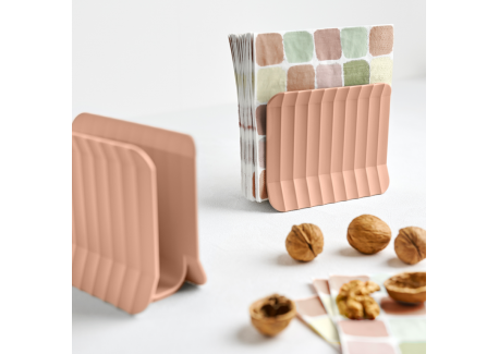 Paestum Arca Porte-Serviettes de Table Vertical 15x12x6 cm Rose Terrac