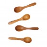Zie dia Set van 4 kleine teakhouten lepels 9 cm