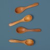 Voir la slide Set 4 Petites Cuillères en Bois Teck Artisanales 9 cm 