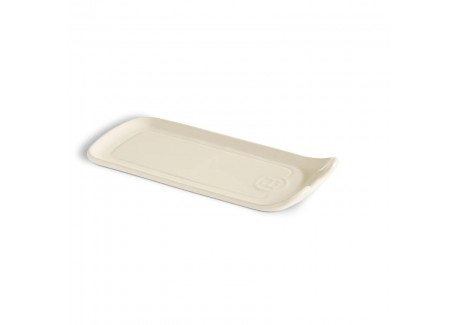 Repose Cuillère Céramique Rectangulaire 23x10,5 cm Argile Blanc Cassé