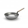 Zie dia Mineral B Stalen Wok 28 cm met Houten Handvat