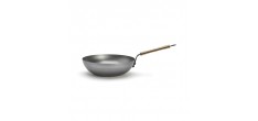 Mineral B Wok en Acier 28 cm avec Poignée en Bois