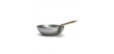 Mineral B Stalen Wok 28 cm met Houten Handvat