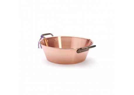 Koperen Jamkom met Handvatten 38 cm 9L