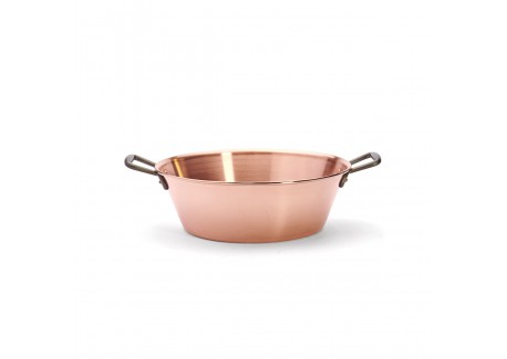 Bassine à Confiture en Cuivre avec Poignées 38 cm 9L