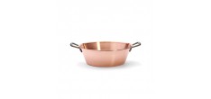 Bassine à Confiture en Cuivre avec Poignées 38 cm 9L