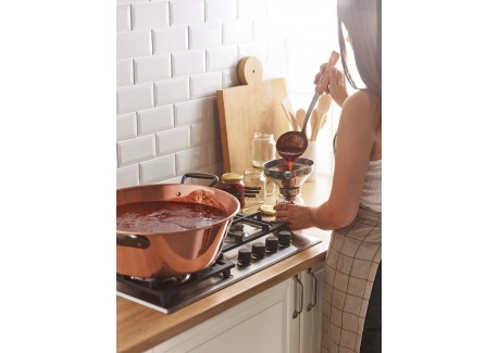 Koperen Jamkom met Handvatten 38 cm 9L