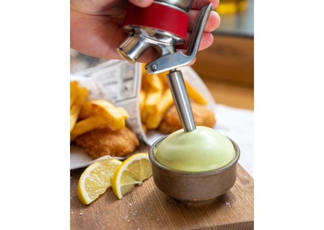 Gourmet Whip Plus 50 cl RVS Slagroomsifon + 3 Spuitmonden