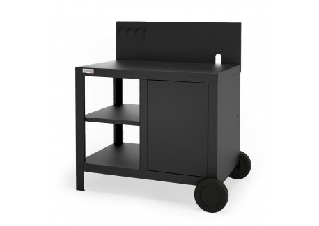 Desserte Chariot pour Plancha Signature Allure Noir Mat
