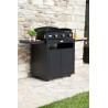 Voir la slide Desserte Meuble Extérieur pour Plancha avec Tablettes Noir Mat 80 x 55
