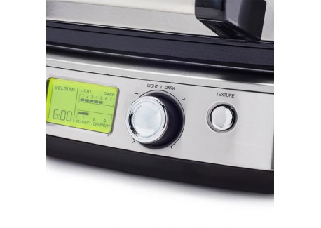 Elite Gaufrier Inox Gaufres Belges Plaques 4x6 + Plaques 7x7
