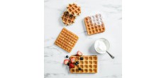 Elite RVS Wafelijzer Belgische Wafels Plaat 4x6 + Plaat 7x7