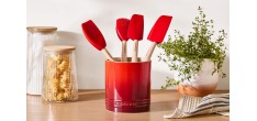 Pot à Ustensiles Céramique Signature Rouge Cerise 14 cm 1,1 L 