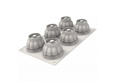 Moule en Silicone 3D Delica Citrouille 6x100 ml 
