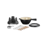 Zie dia Fondueset uit Savoie en Bourguignonne Geëmailleerd Gietijzer Mat Zwart