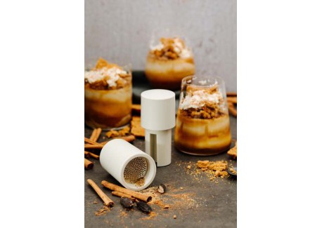 Spice Mill Moulin à Muscade et à Epices Beige Cachemire Mat 12 cm