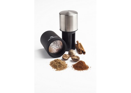 Spice Mill Moulin à Muscade et à Epices Noir Mat 12 cm