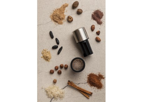 Spice Mill Moulin à Muscade et à Epices Noir Mat 12 cm