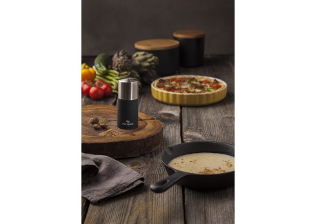 Spice Mill Moulin à Muscade et à Epices Noir Mat 12 cm
