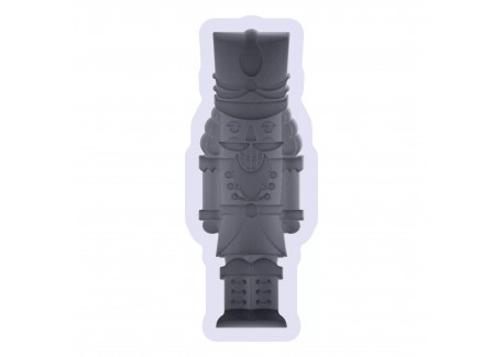 Moule en Silicone 3D Bûche Nutcracker Casse Noisette 1000