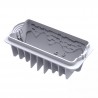 Zie dia 3D Siliconen Bakvorm Winter Cottage Kerstlog 1100