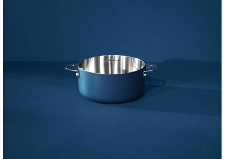 La Merveilleuse Casserole Inox Bleu Myrtille 16 cm 1,8 l 