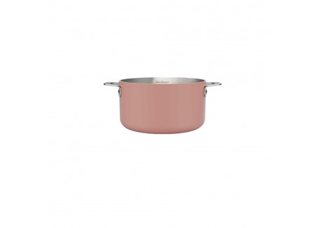 La Merveilleuse Casserole Inox Rose Guimauve 16 cm 1,8 l  