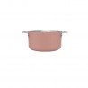 Zie dia La Merveilleuse Roze Guimauve RVS Steelpan 16 cm 1,8 l