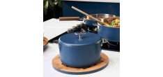 La Merveilleuse Casserole Inox Bleu Myrtille 20 cm 2,8 l  