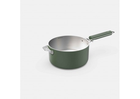 La Merveilleuse Casserole Inox Vert Fougère 20 cm 2,8 l  