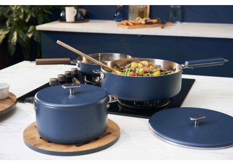 La Merveilleuse Couvercle Inox Bleu Myrtille 28 cm 